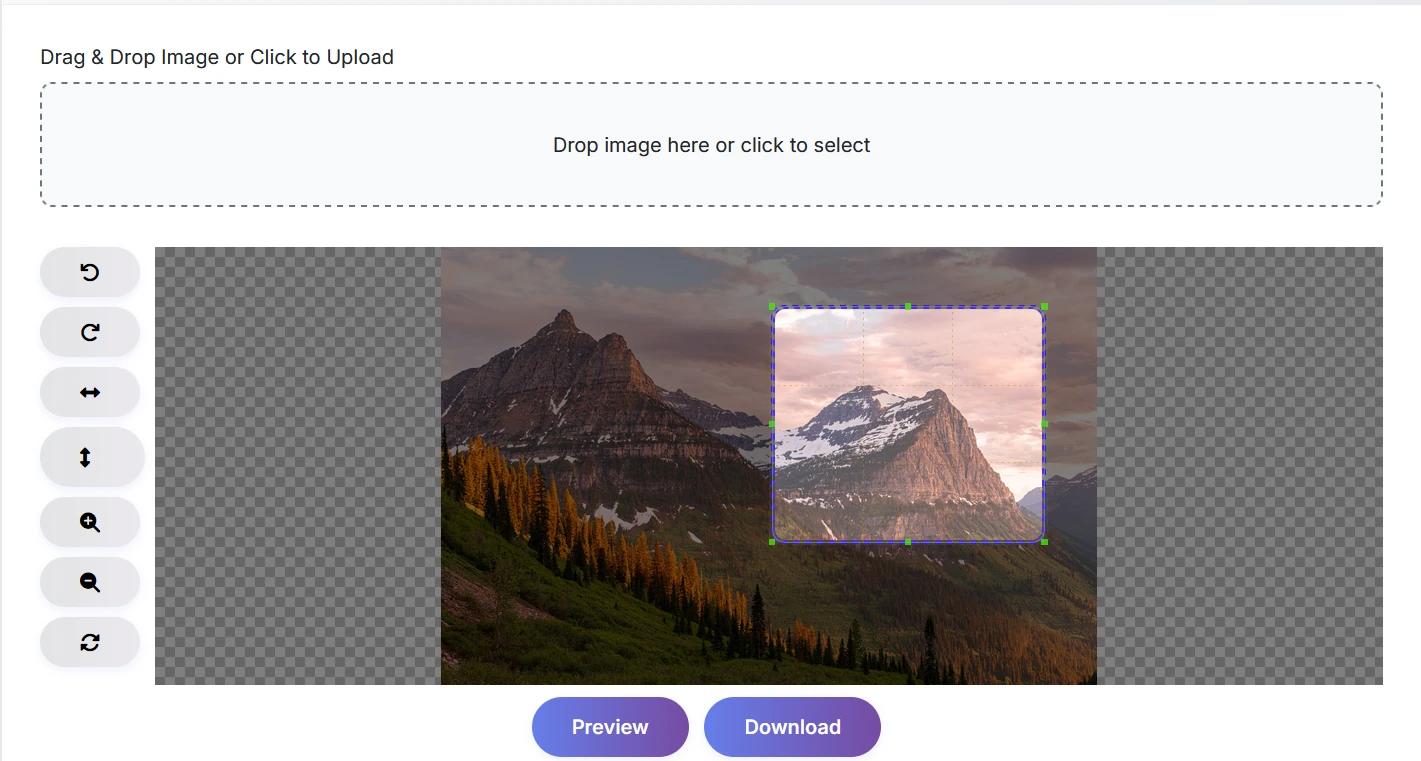 Step 2: Adjust Crop Area