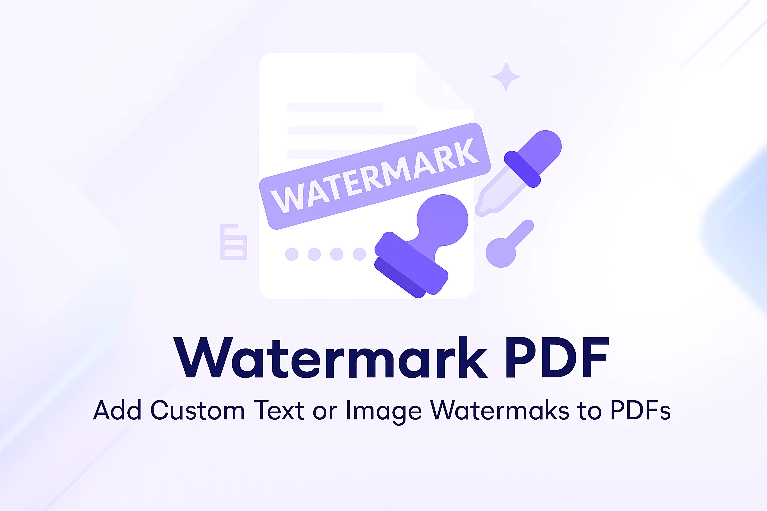 Watermark PDF - Online Tool